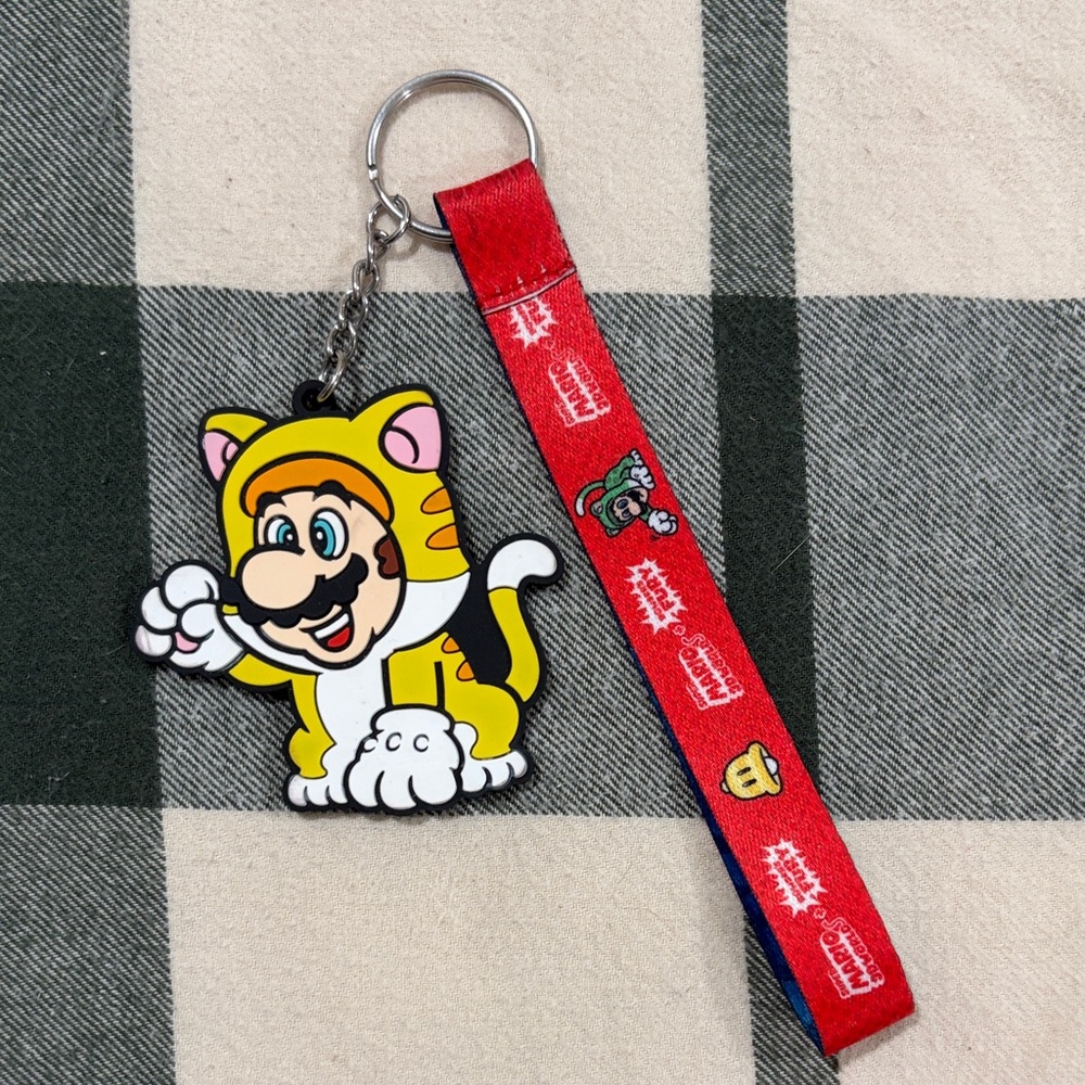 Mario Cat Keychain Mario 3D World Bowsers Fury MyNintendo